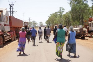Yolngu leaders march through Maningrida